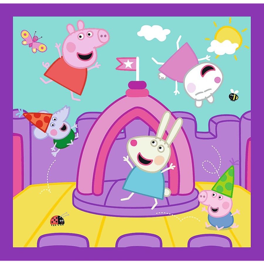 Trefl Puzzle 3w1 Zwyczaje świnki Peppy