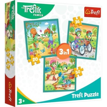 Trefl Puzzle 3w1 Poznaj Trefliki