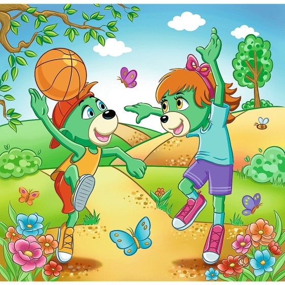 Trefl Puzzle 3w1 Poznaj Trefliki
