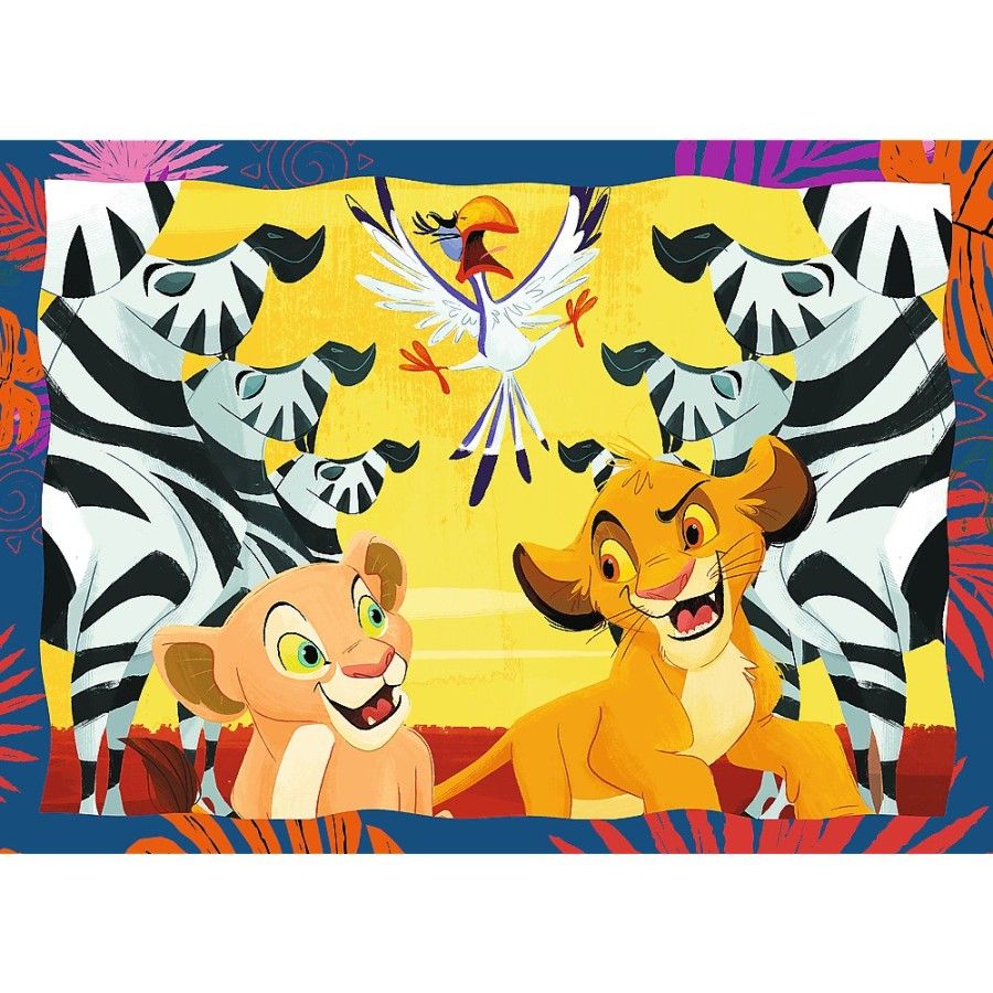 Trefl Puzzle 4w1 Odważny Król Lew