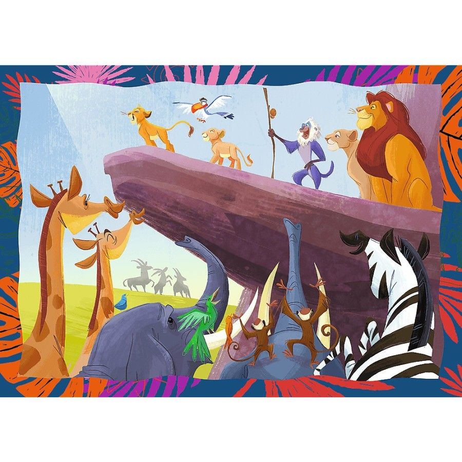 Trefl Puzzle 4w1 Odważny Król Lew