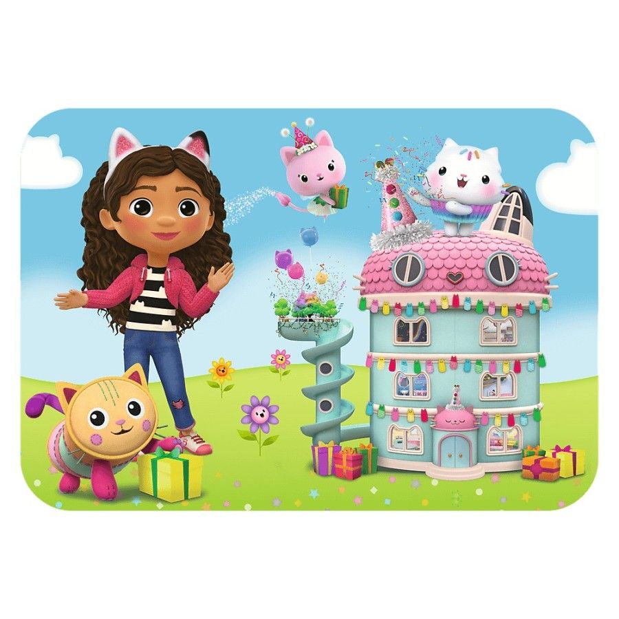 Trefl Puzzle Drewniane 24el. Koci Domek Gabi Wesoła Gabby i przyjaciele