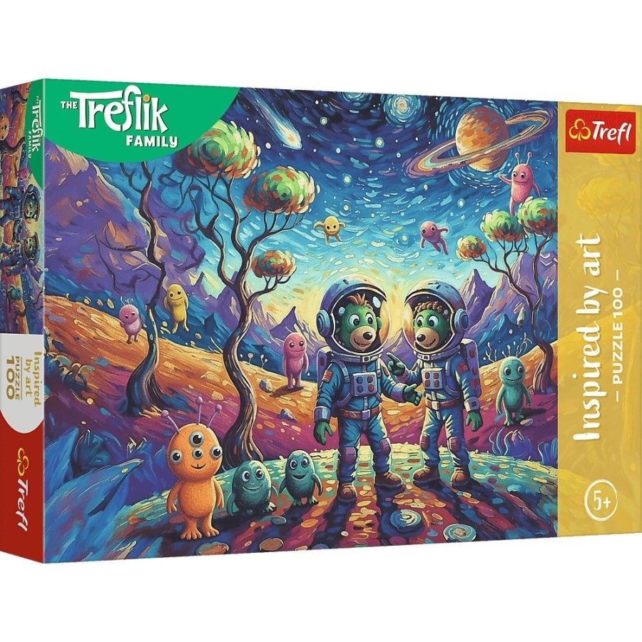 Trefl Puzzle 100el. Rodzina Treflików Kosmiczne fantazje