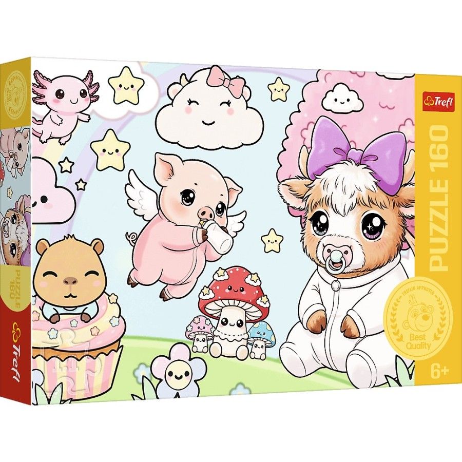 Trefl Puzzle 160el. Zwierzaki maluchy