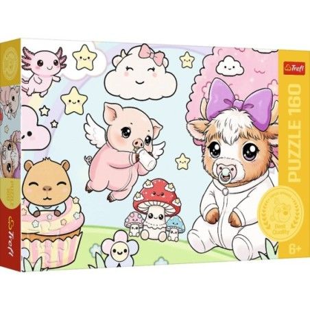 Trefl Puzzle 160el. Zwierzaki maluchy