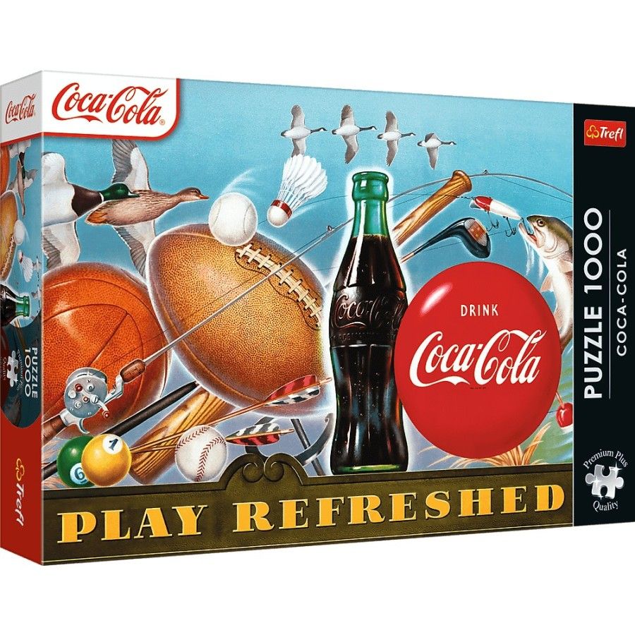 Trefl Puzzle 1000el. Trefl Premium Plus Coca-Cola: Chwila orzeźwienia