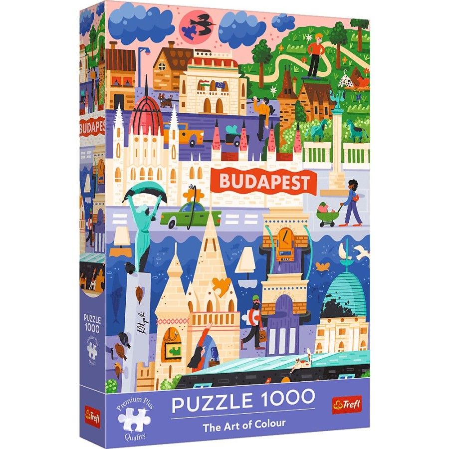 Trefl Puzzle 1000el. Trefl Premium Plus The Art of Colour Budapeszt Węgry