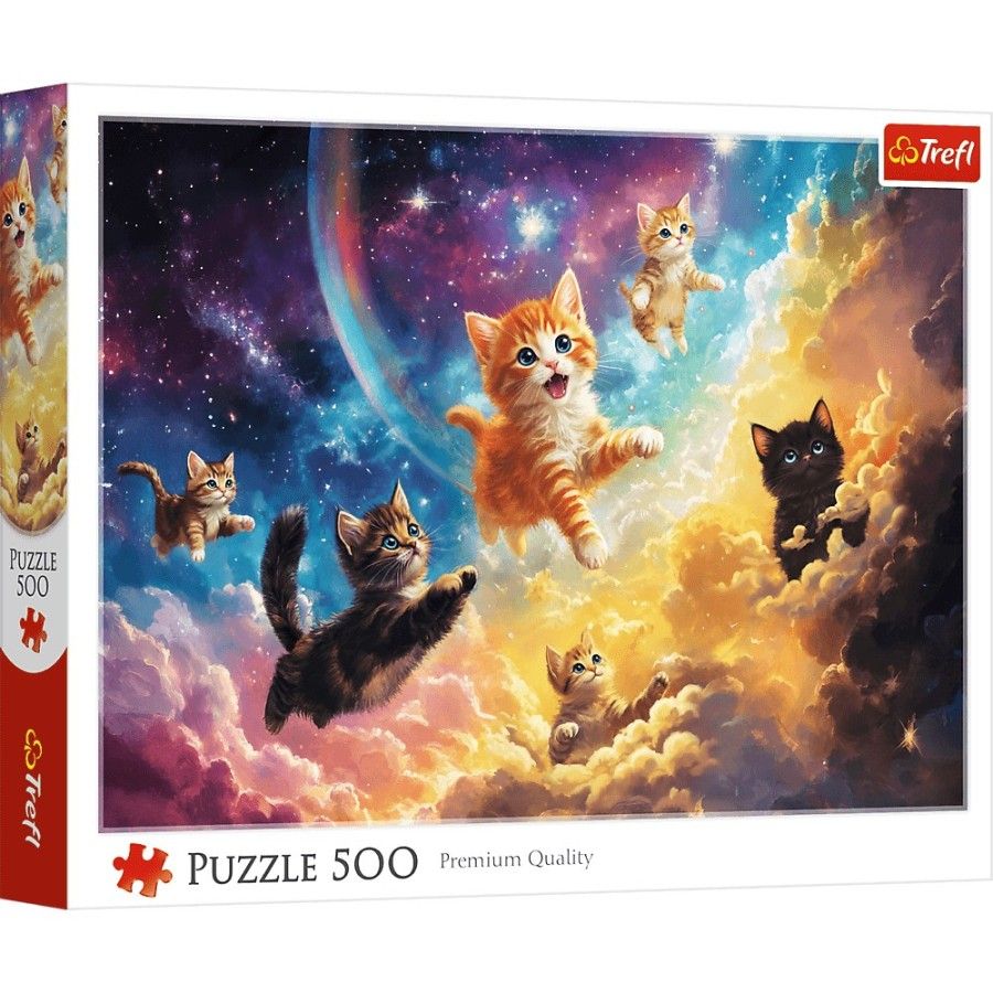 Trefl Puzzle 500el. Kosmiczne Kotki