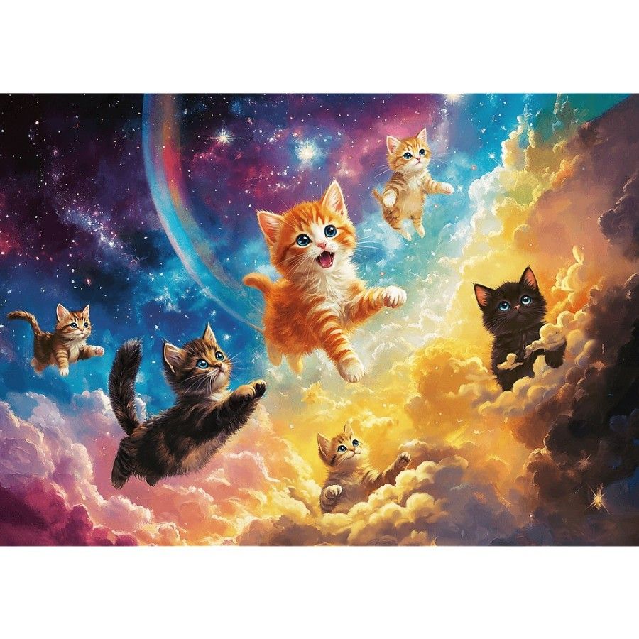 Trefl Puzzle 500el. Kosmiczne Kotki