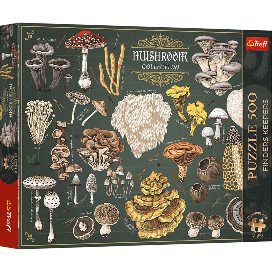 Trefl Puzzle 500el. Trefl Premium Plus Finders Keepers: Grzyby