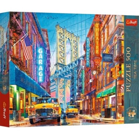 Trefl Puzzle 500el. Trefl Premium Plus Tea Time Widok na Manhattan Bridge