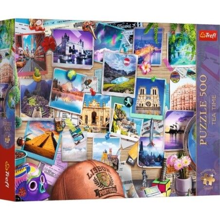 Trefl Puzzle 500el. Trefl Premium Plus Tea Time Wspomnienia z podróży