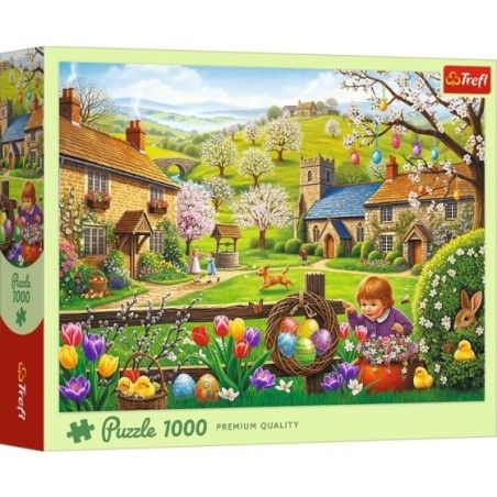 Trefl Puzzle 1000el. Poszukiwanie wielkanocnych jajek