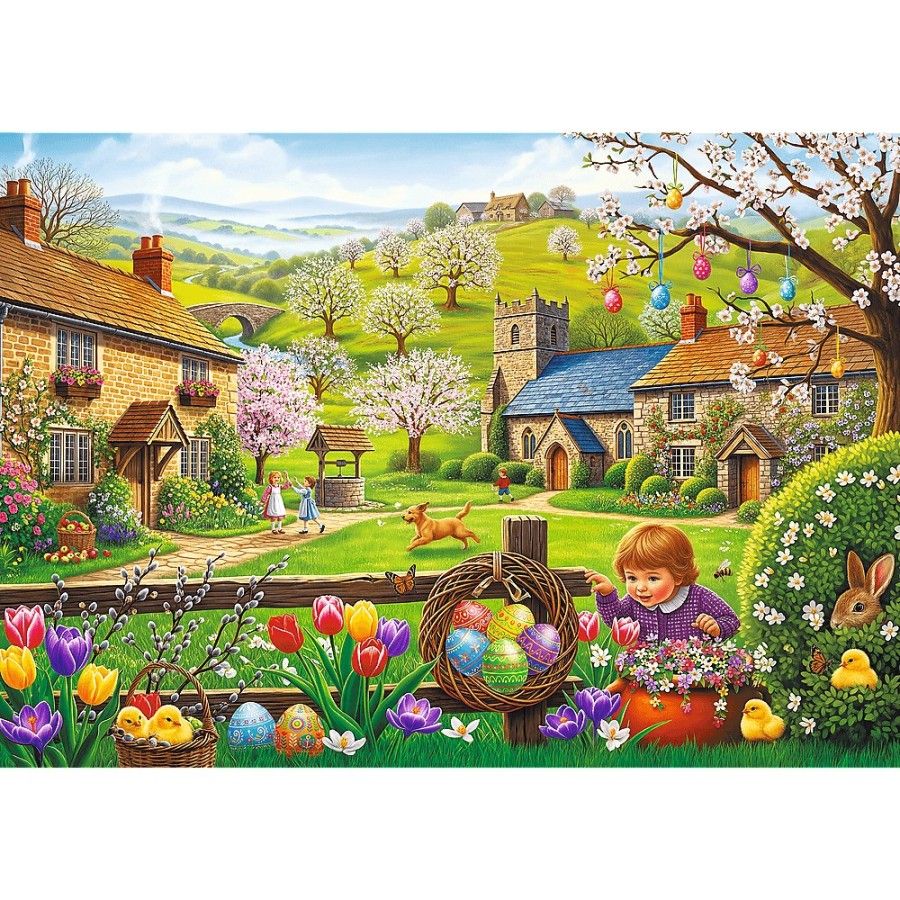 Trefl Puzzle 1000el. Poszukiwanie wielkanocnych jajek