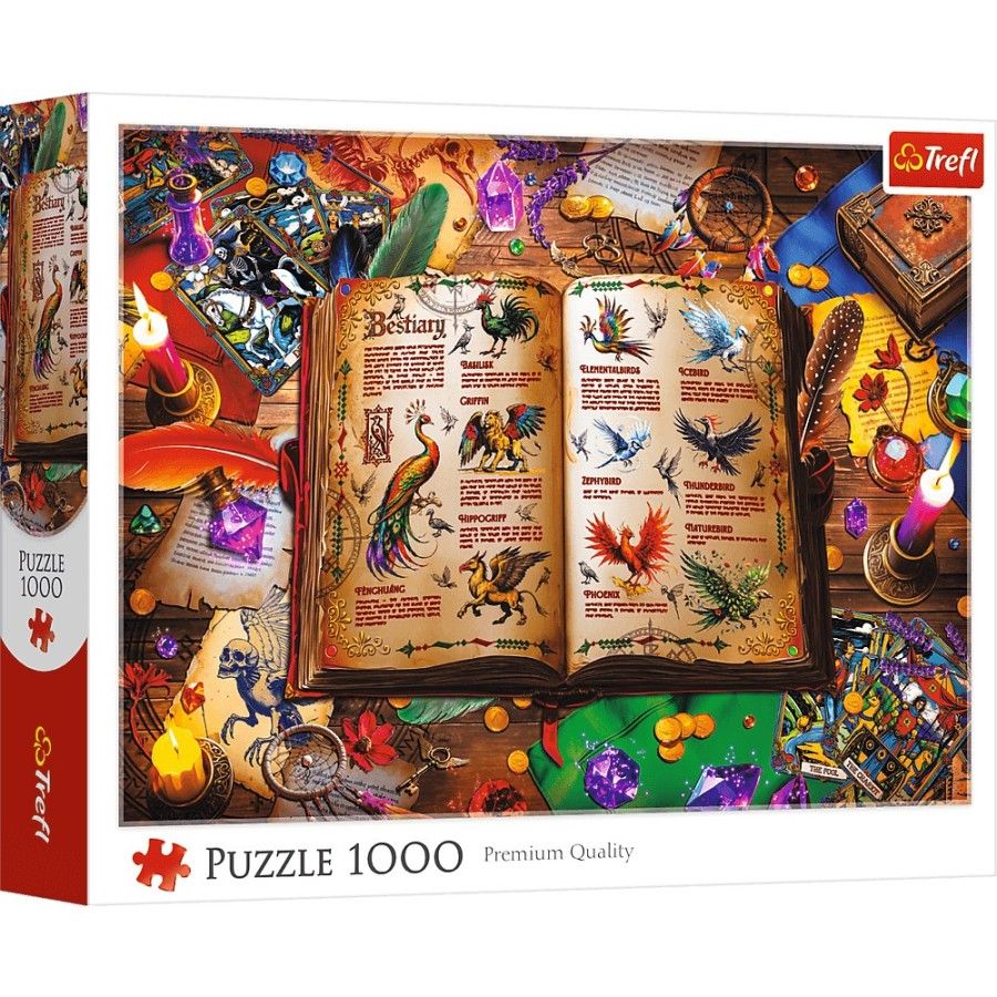 Trefl Puzzle 1000el. Atlas fantastycznych ptaków