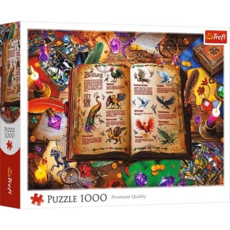 Trefl Puzzle 1000el. Atlas fantastycznych ptaków