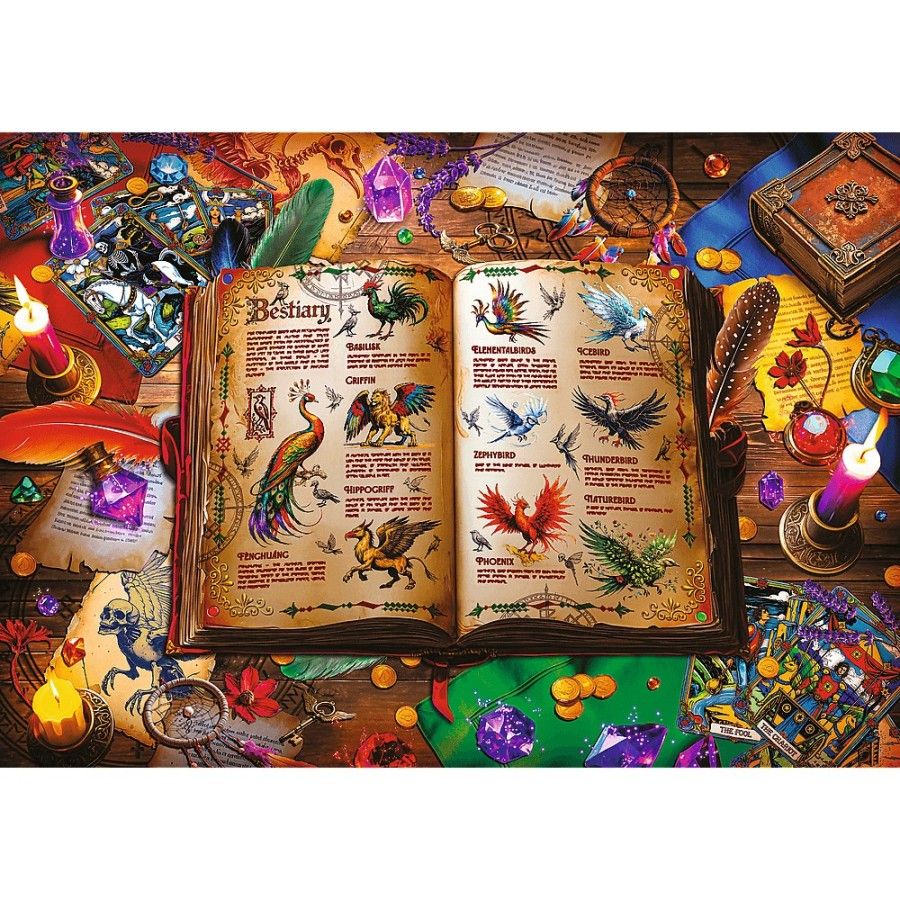 Trefl Puzzle 1000el. Atlas fantastycznych ptaków