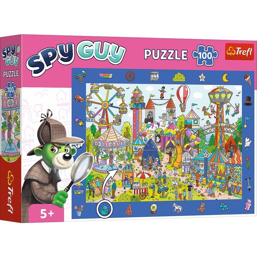 Trefl Puzzle Obserwacyjne 100el. Spy Guy - Wesołe miasteczko
