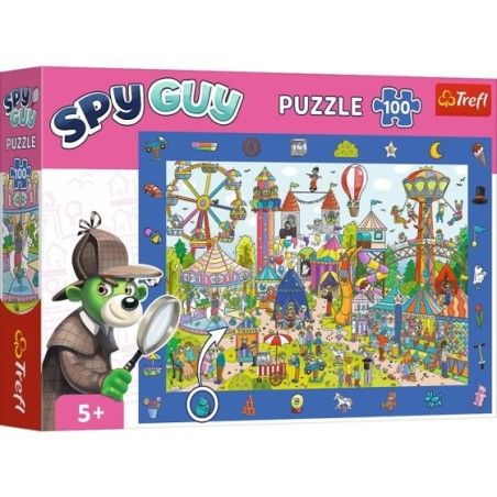 Trefl Puzzle Obserwacyjne 100el. Spy Guy - Wesołe miasteczko