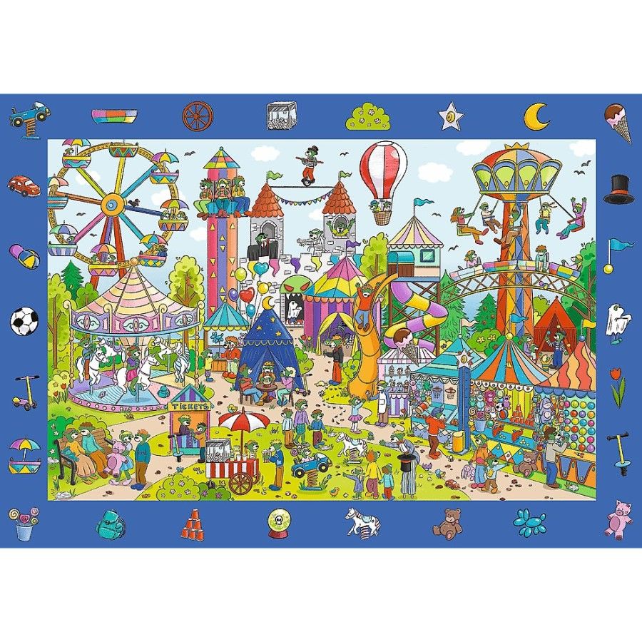 Trefl Puzzle Obserwacyjne 100el. Spy Guy - Wesołe miasteczko