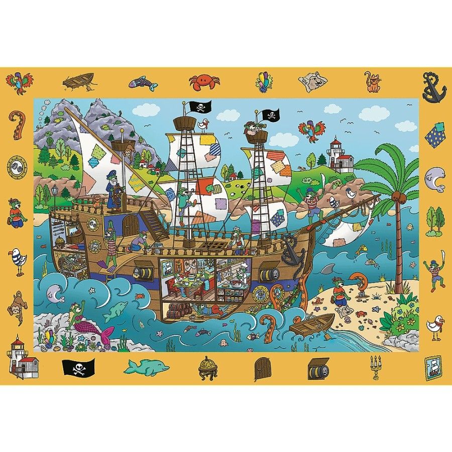 Trefl Puzzle Obserwacyjne 100el. Spy Guy - Statek piracki