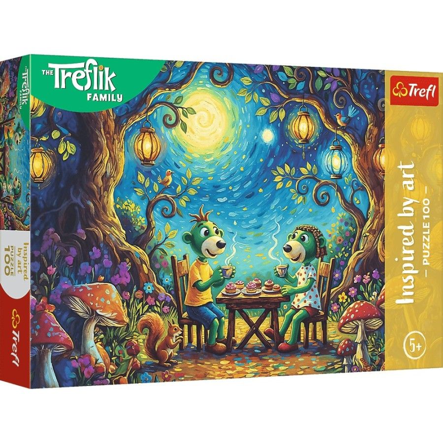 Trefl Puzzle 100el. Rodzina Treflików Spotkanie w kawiarni