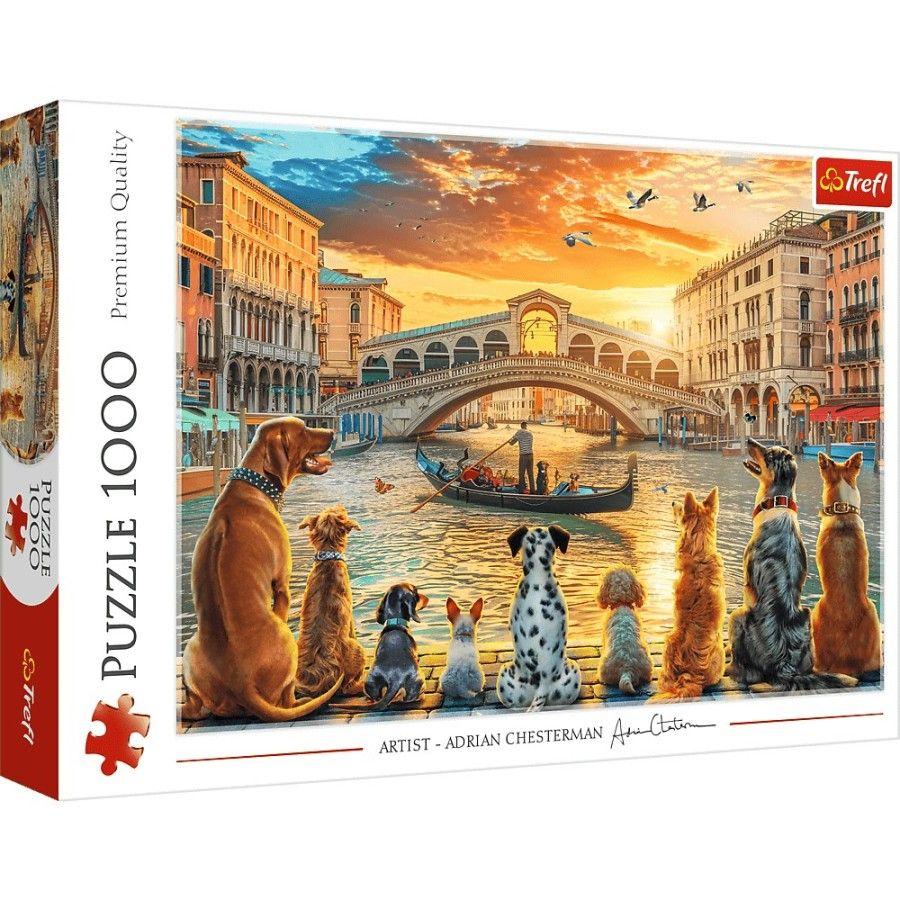 Trefl Puzzle 1000el. Pieski w Wenecji