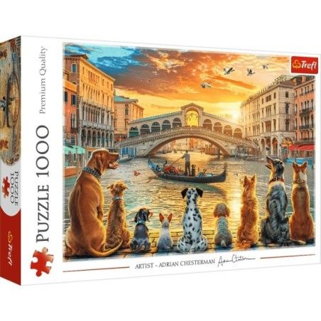 Trefl Puzzle 1000el. Pieski w Wenecji