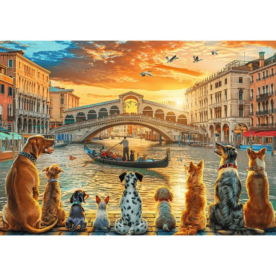 Trefl Puzzle 1000el. Pieski w Wenecji