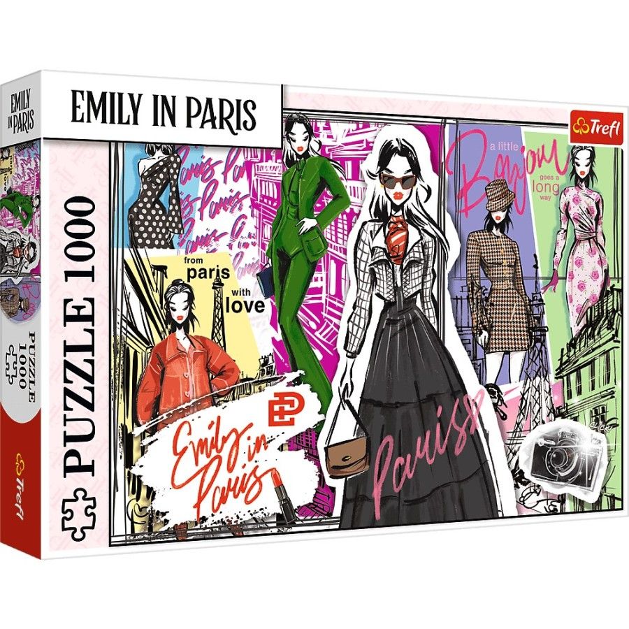 Trefl Puzzle 1000el. Emily w Paryżu: Modowe Inspiracje