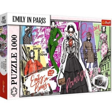 Trefl Puzzle 1000el. Emily w Paryżu: Modowe Inspiracje