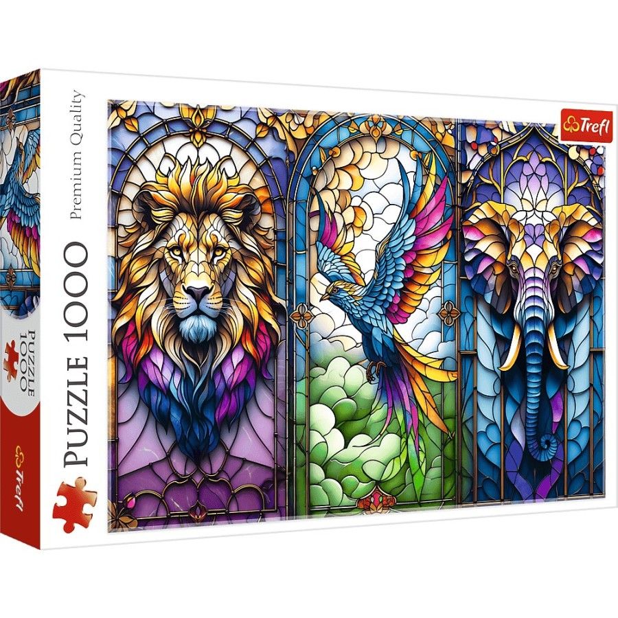Trefl Puzzle 1000el. Witraż: Zwierzęta