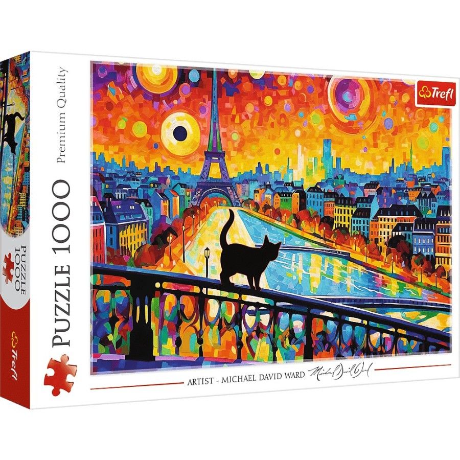 Trefl Puzzle 1000el. Kot w Paryżu