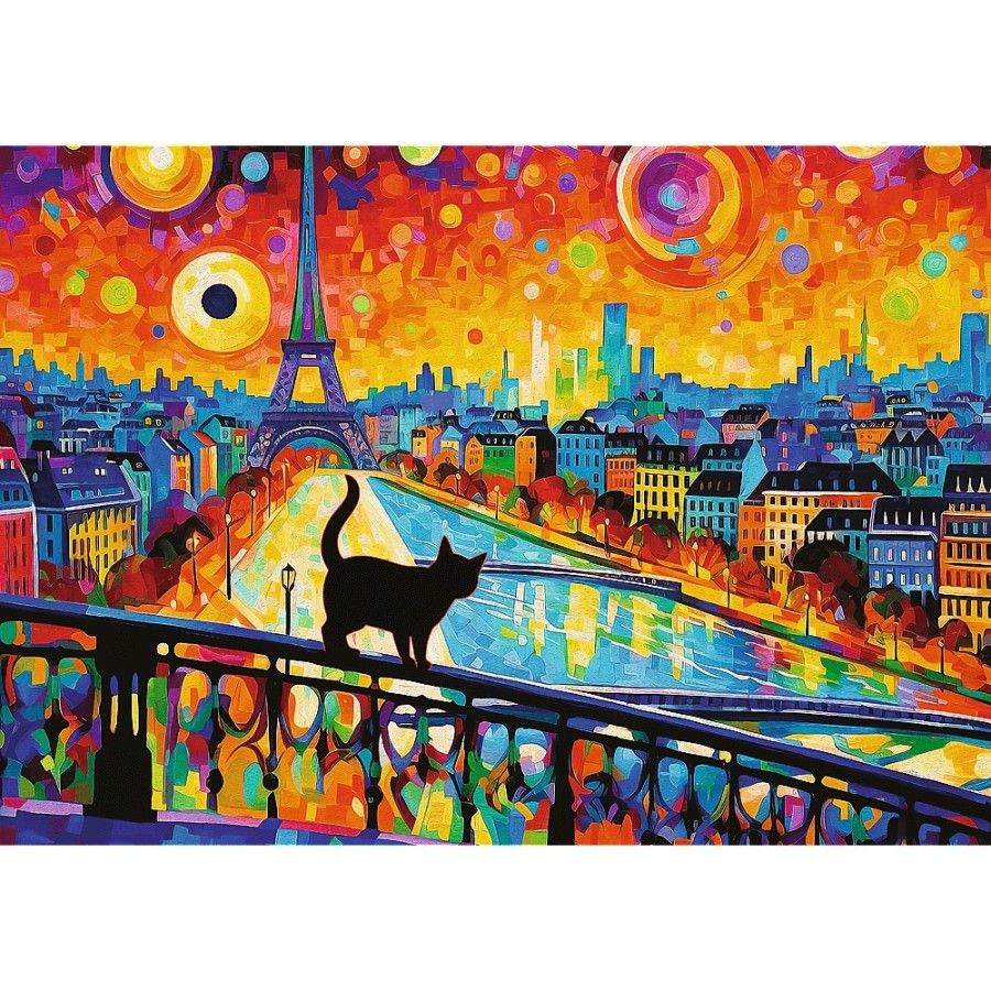 Trefl Puzzle 1000el. Kot w Paryżu