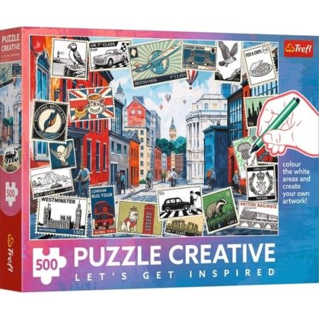 Trefl Puzzle 500el. Creative Pozdrowienia z Londynu