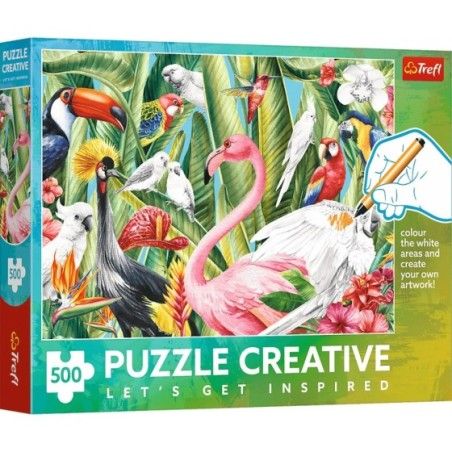 Trefl Puzzle 500el. Creative Rajskie Ptaki