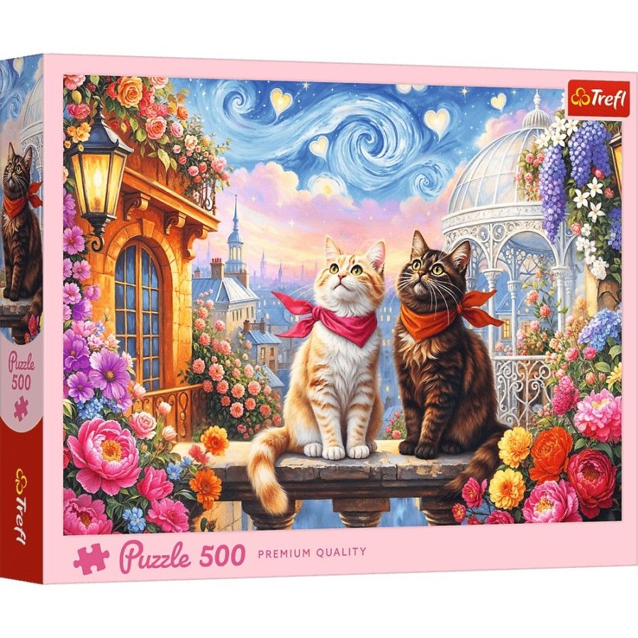 Trefl Puzzle 500el. Zakochane mruczki