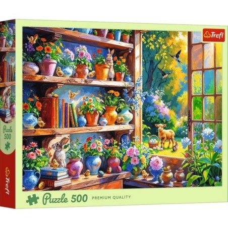 Trefl Puzzle 500el. Wiosenny poranek w oranżerii