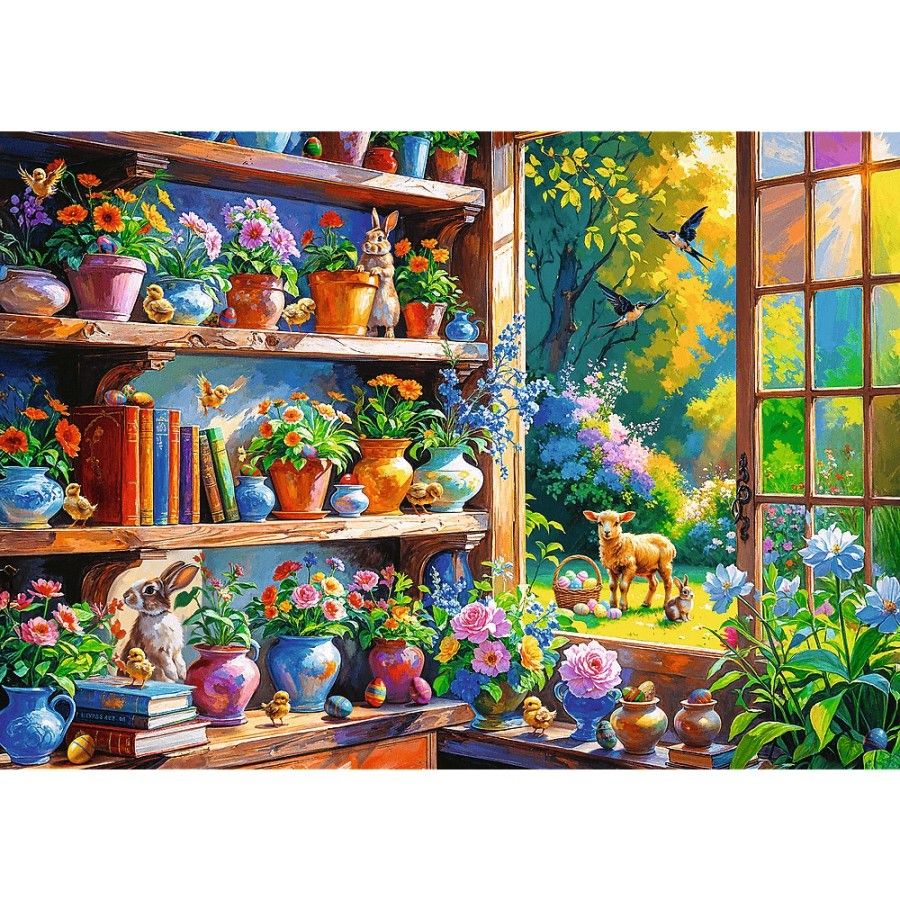 Trefl Puzzle 500el. Wiosenny poranek w oranżerii