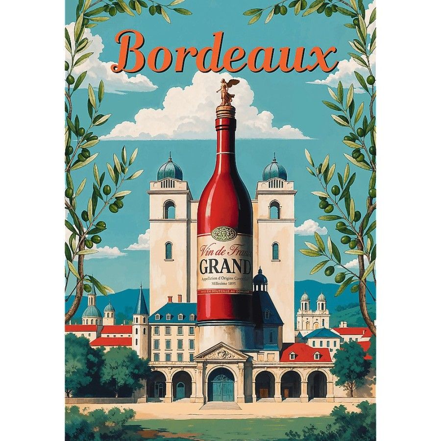 Trefl Puzzle 1000el. Premium Plus Vintage Bordeaux, Francja
