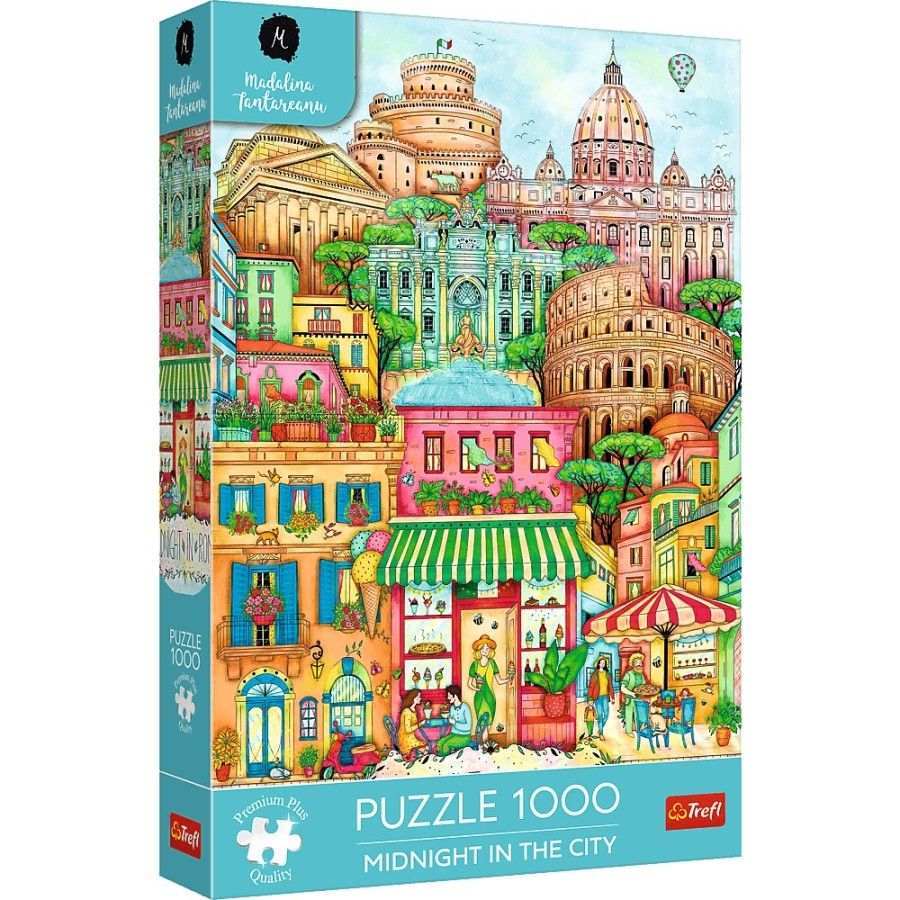 Trefl Puzzle 1000el. Trefl Premium Plus O północy w Rzymie