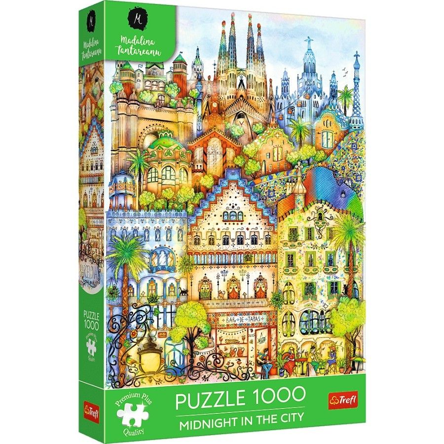 Trefl Puzzle 1000el. Trefl Premium Plus O północy w Barcelonie