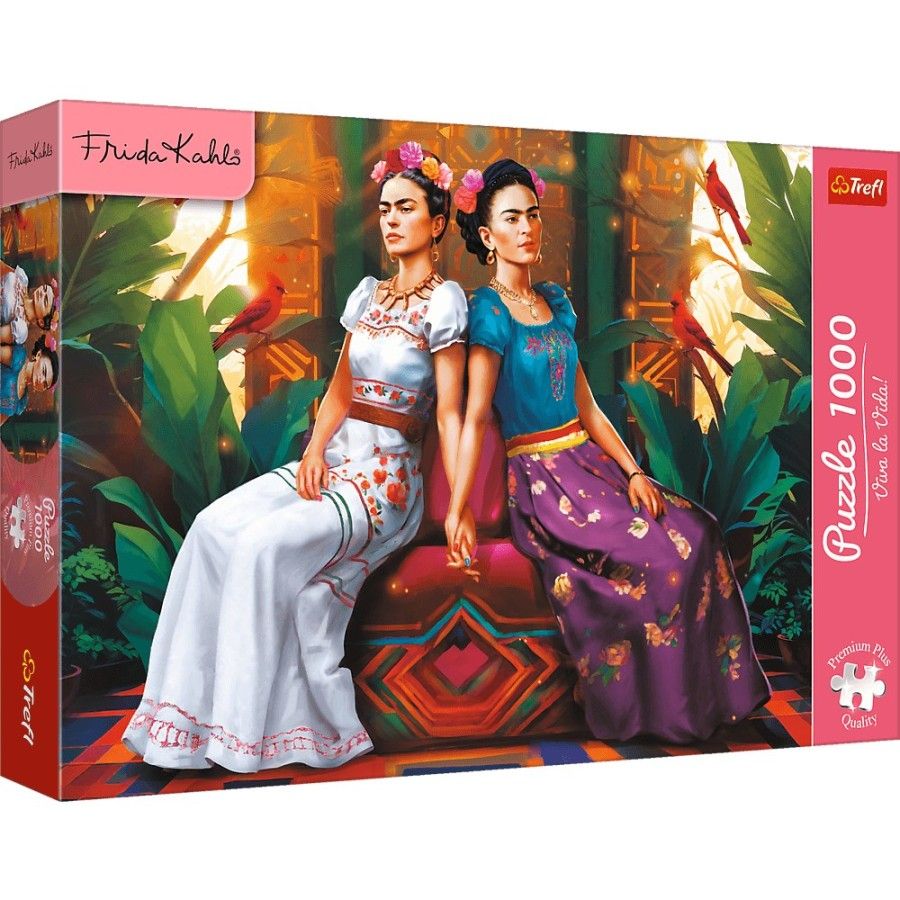 Trefl Puzzle 1000el. Trefl Premium Plus Frida Kahlo Dwa oblicza