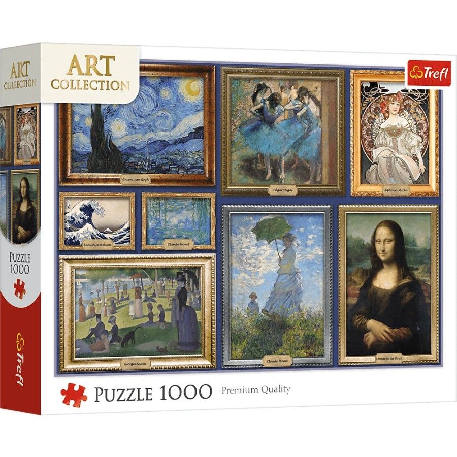 Trefl Puzzle 1000el. Art Collection Kolekcja arcydzieł sztuki