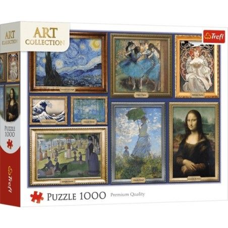 Trefl Puzzle 1000el. Art Collection Kolekcja arcydzieł sztuki