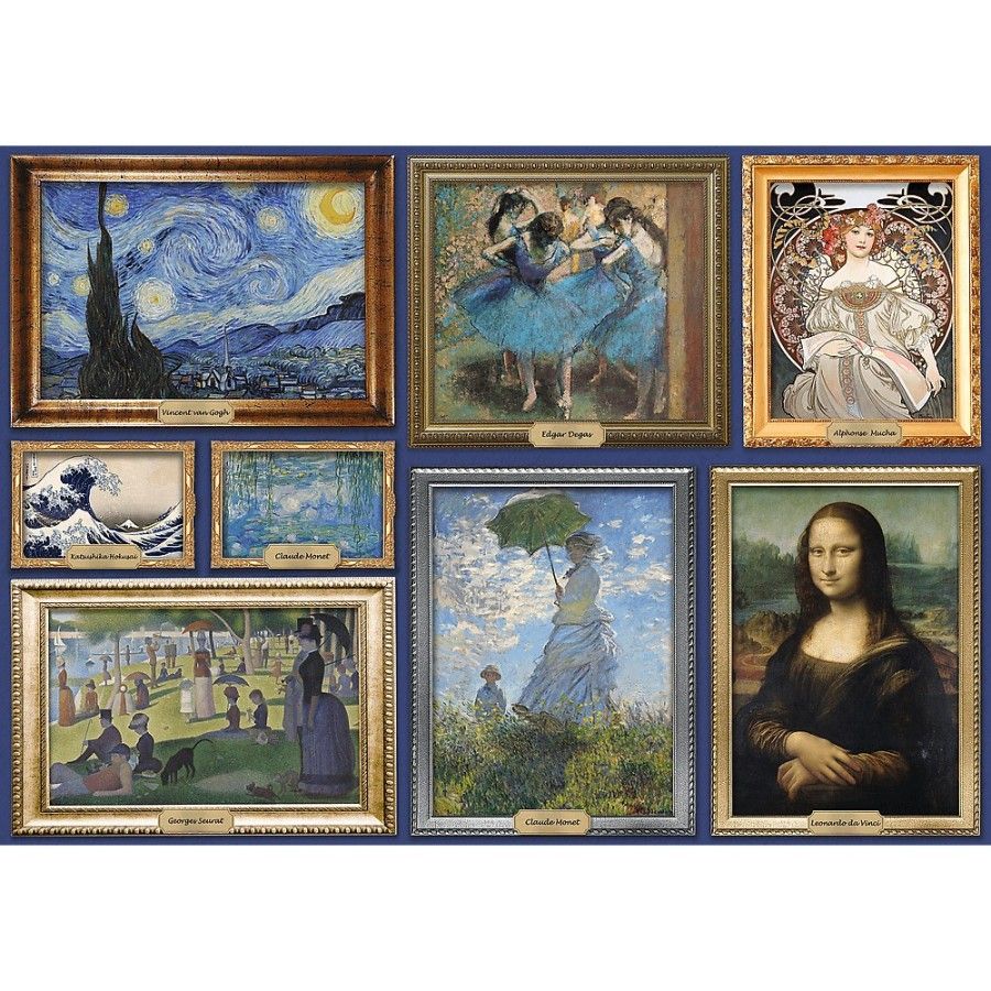 Trefl Puzzle 1000el. Art Collection Kolekcja arcydzieł sztuki