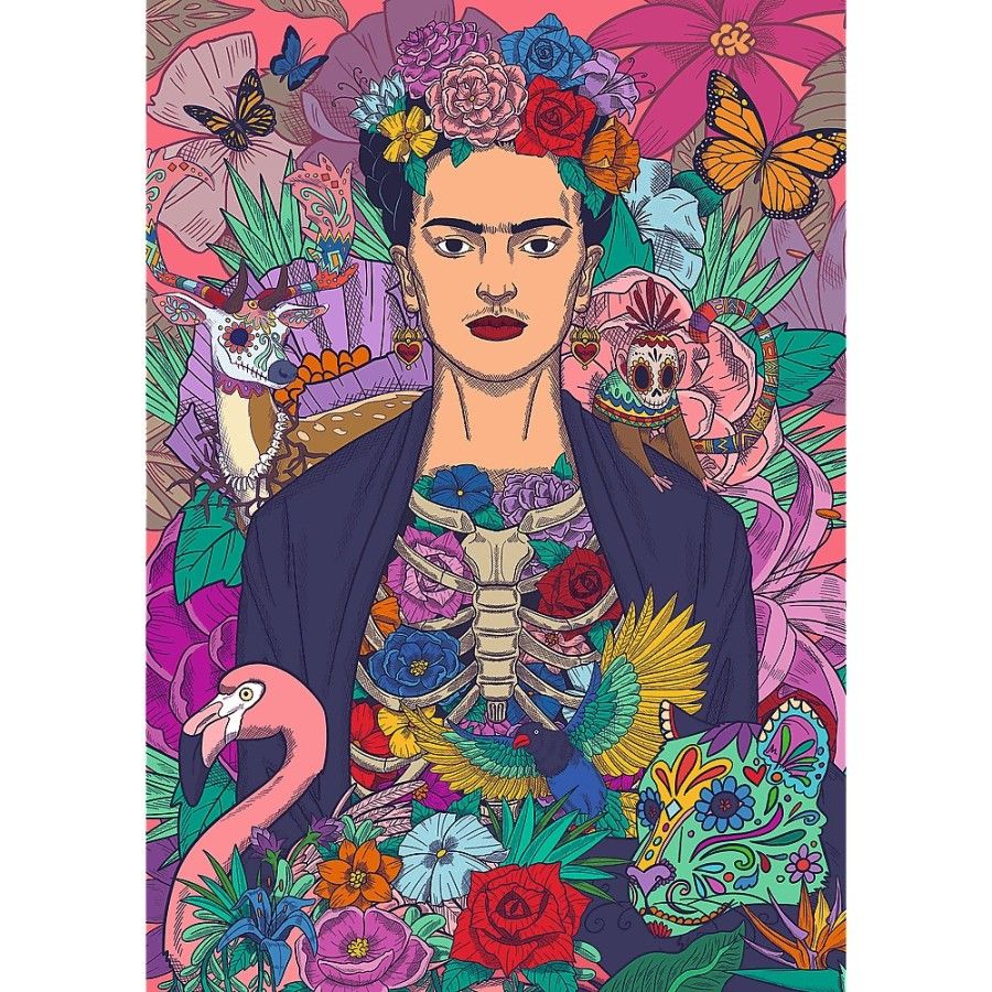 Trefl Puzzle 1000el. Trefl Premium Plus Frida Kahlo Kwitnąca dusza