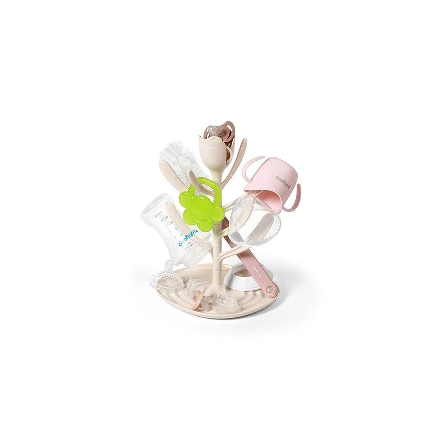 Babyono Suszarka do butelek i smoczków TULIP beżowa