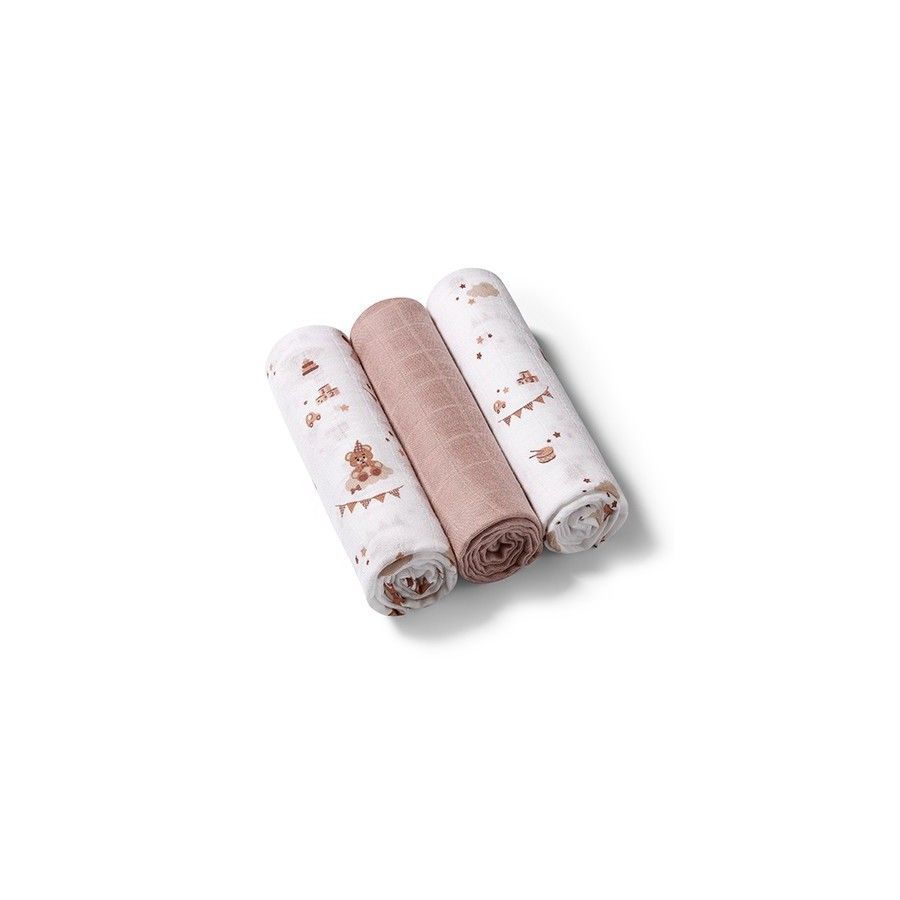 Babyono Naturalne pieluszki z włókien bambusa NATURAL BAMBOO brązowy