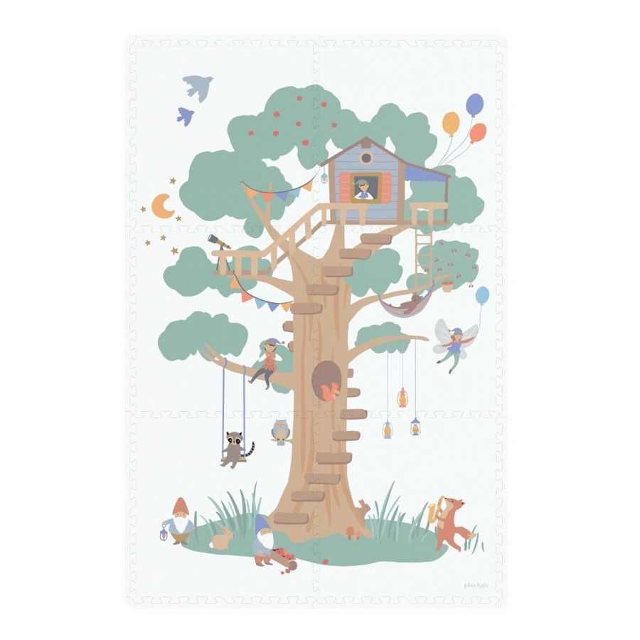 Play & Go TILOO Dwustronna Mata Piankowa 3w1 Treehouse 120x180cm